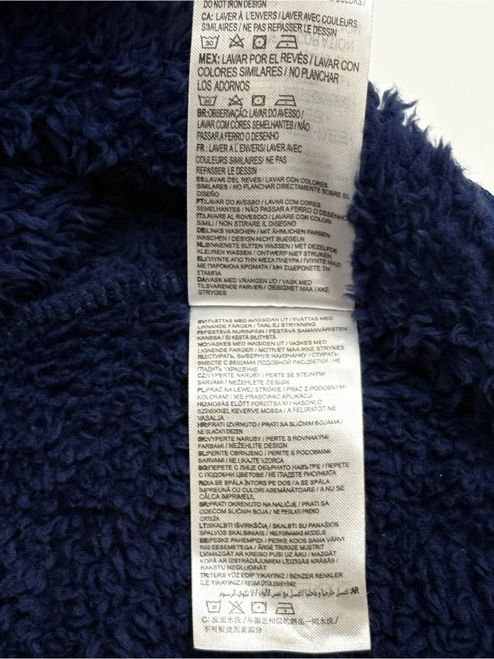Nike Baby Sherpa Fleece Hooded Footed Coverall Navy Pram Suit Size 6m Unisex